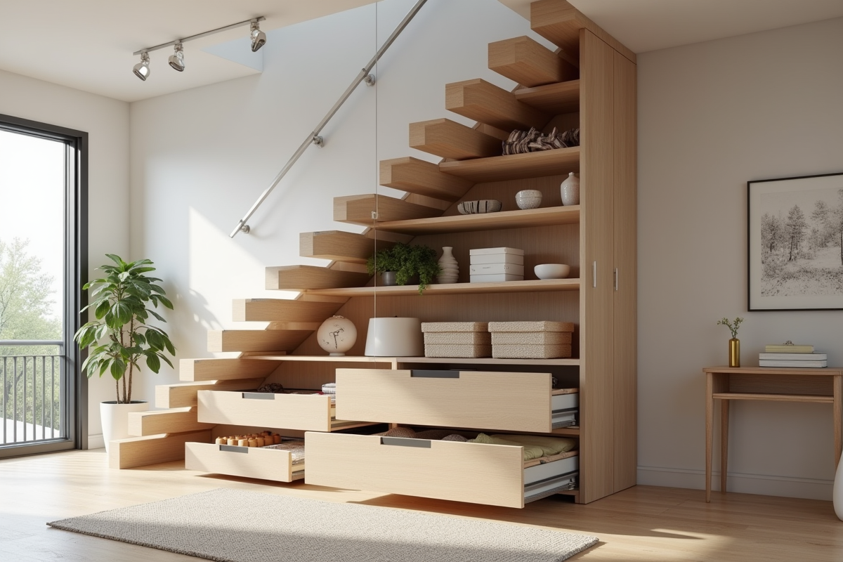 Rangement moderne sous l